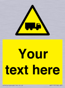 Custom Lorry Hazard Sign